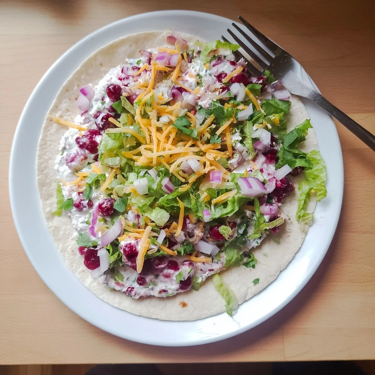Hearty tacos filled with creamy cranberry jalapeño dip and melted cheese goodness.  