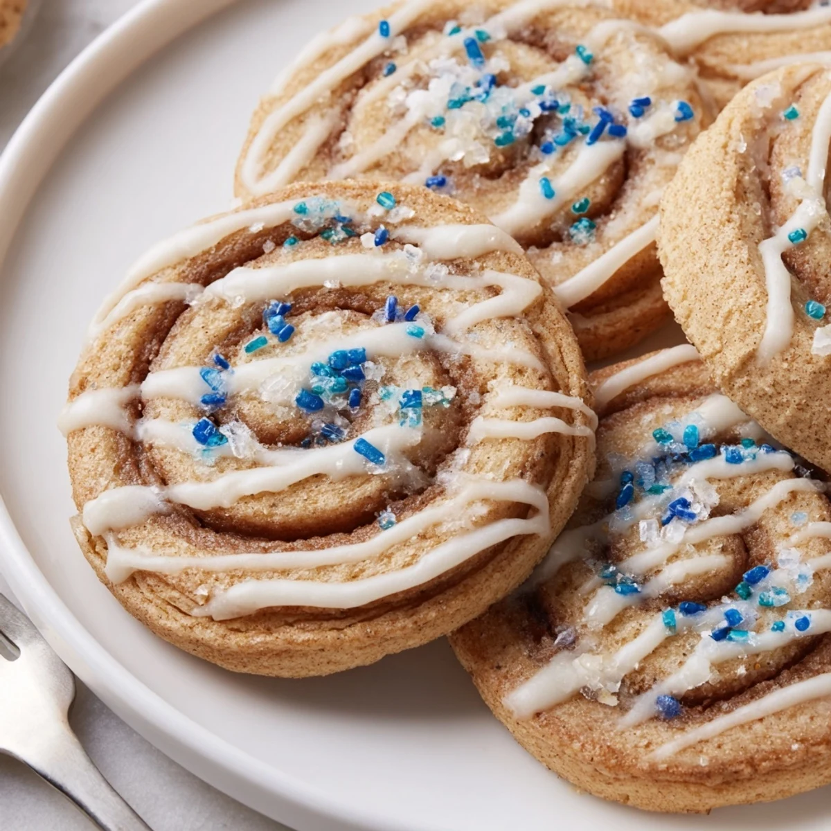 Deliciously spiced Gingerbread Hanukkah Cinnamon Roll Cookies perfect for your festive gatherings.