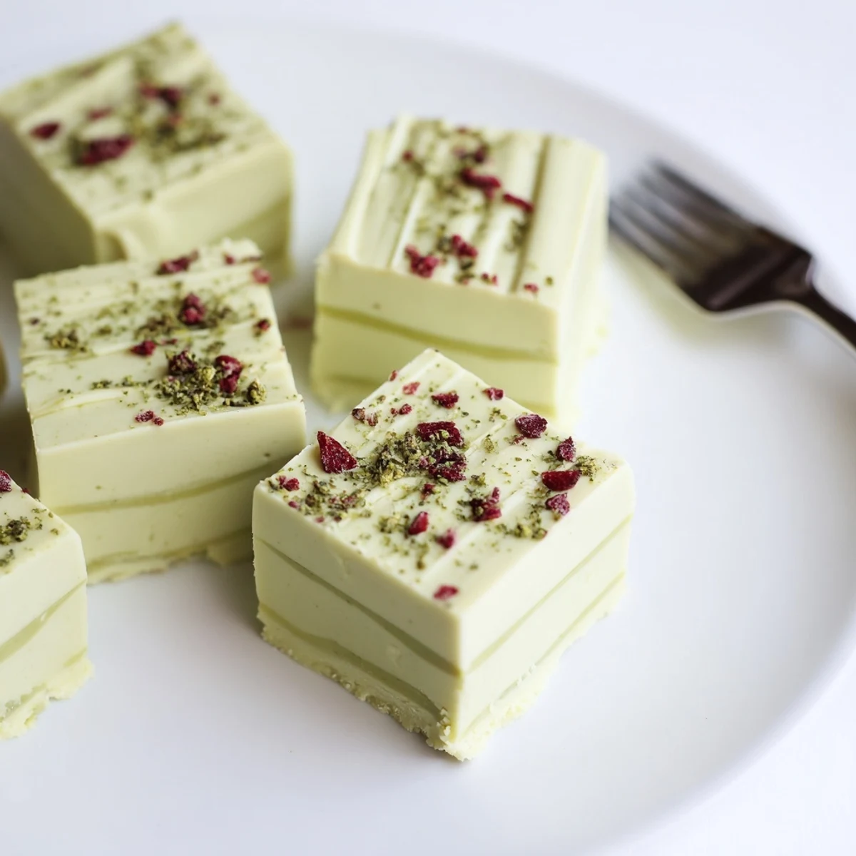 Matcha White Chocolate Thanksgiving Fudge