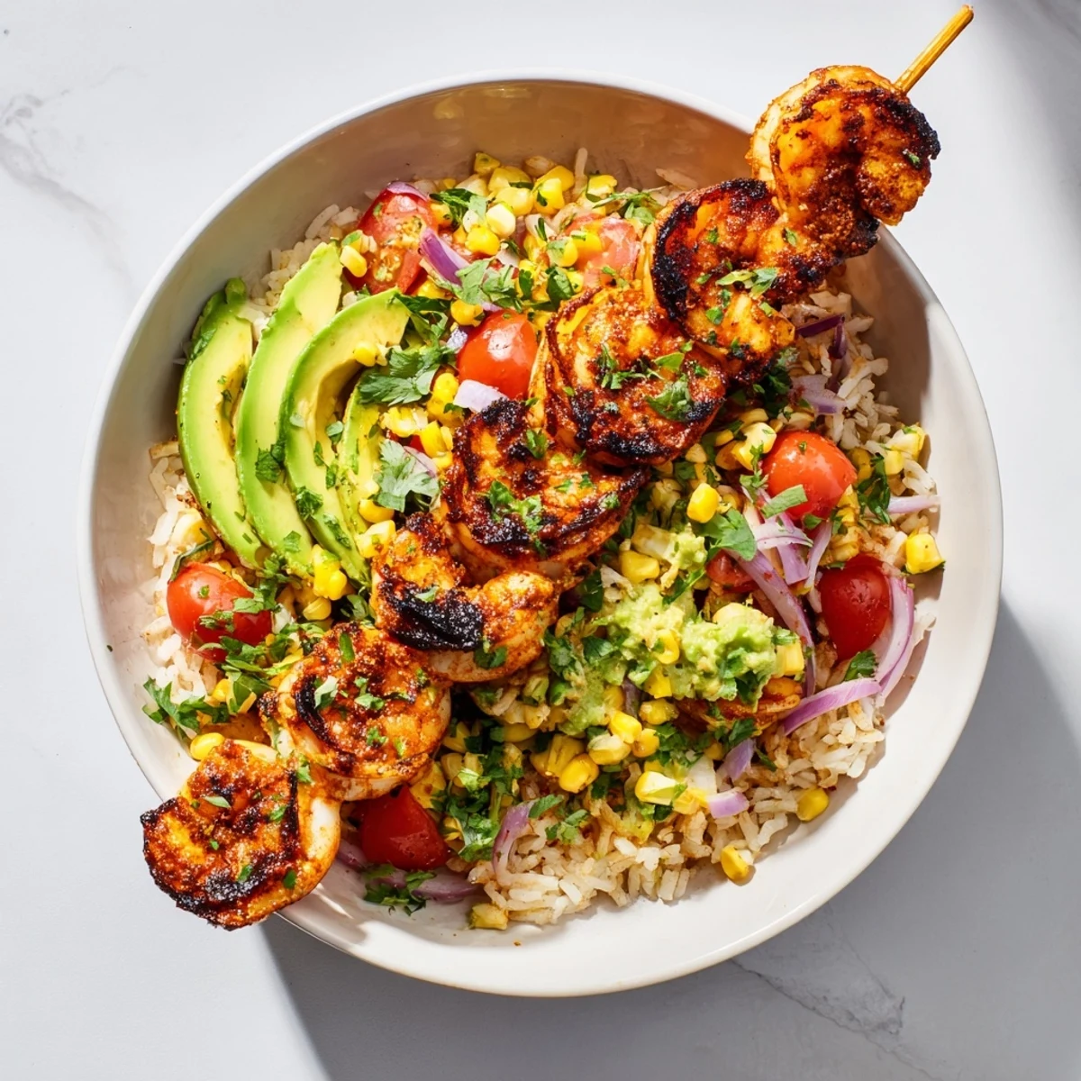 Easy Grilled Shrimp Bowl