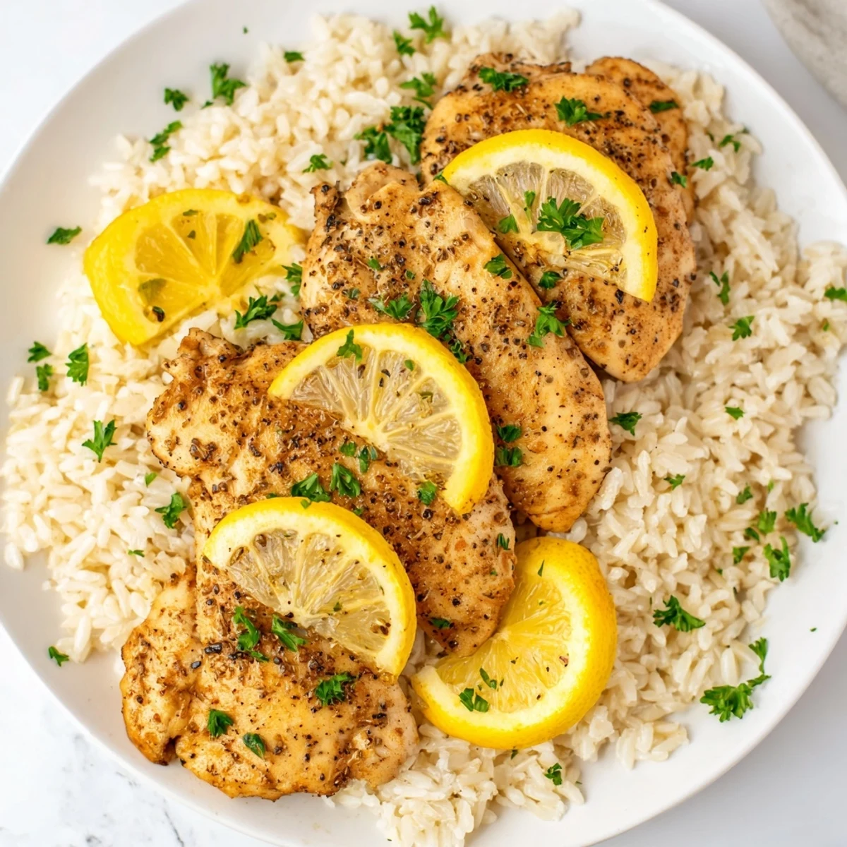 Lemon Pepper Chicken Rice