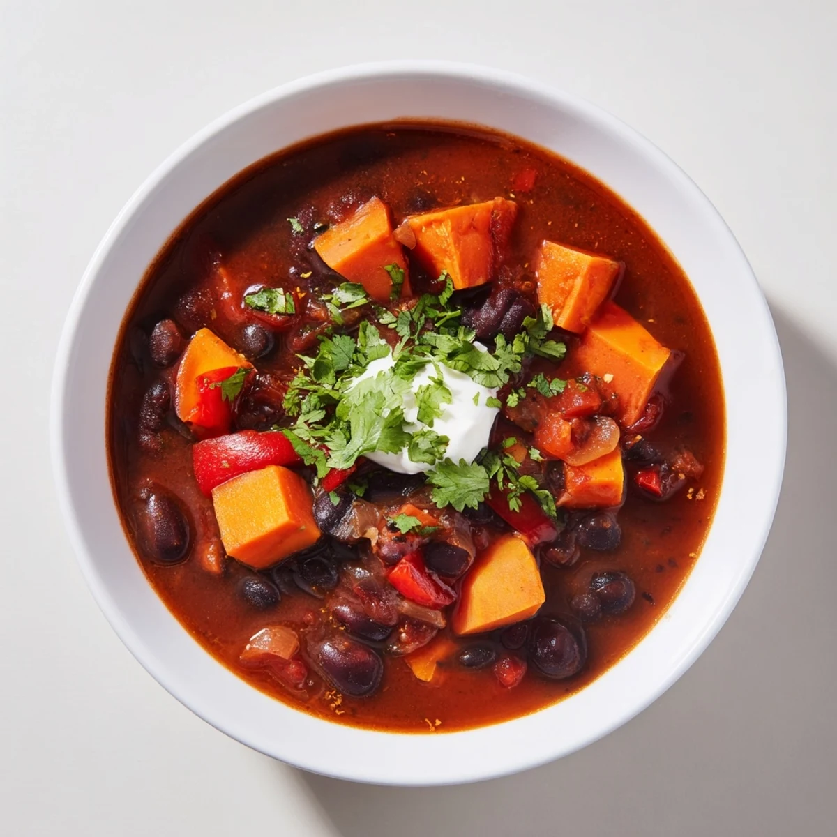 Sweet Potato Black Bean Chili