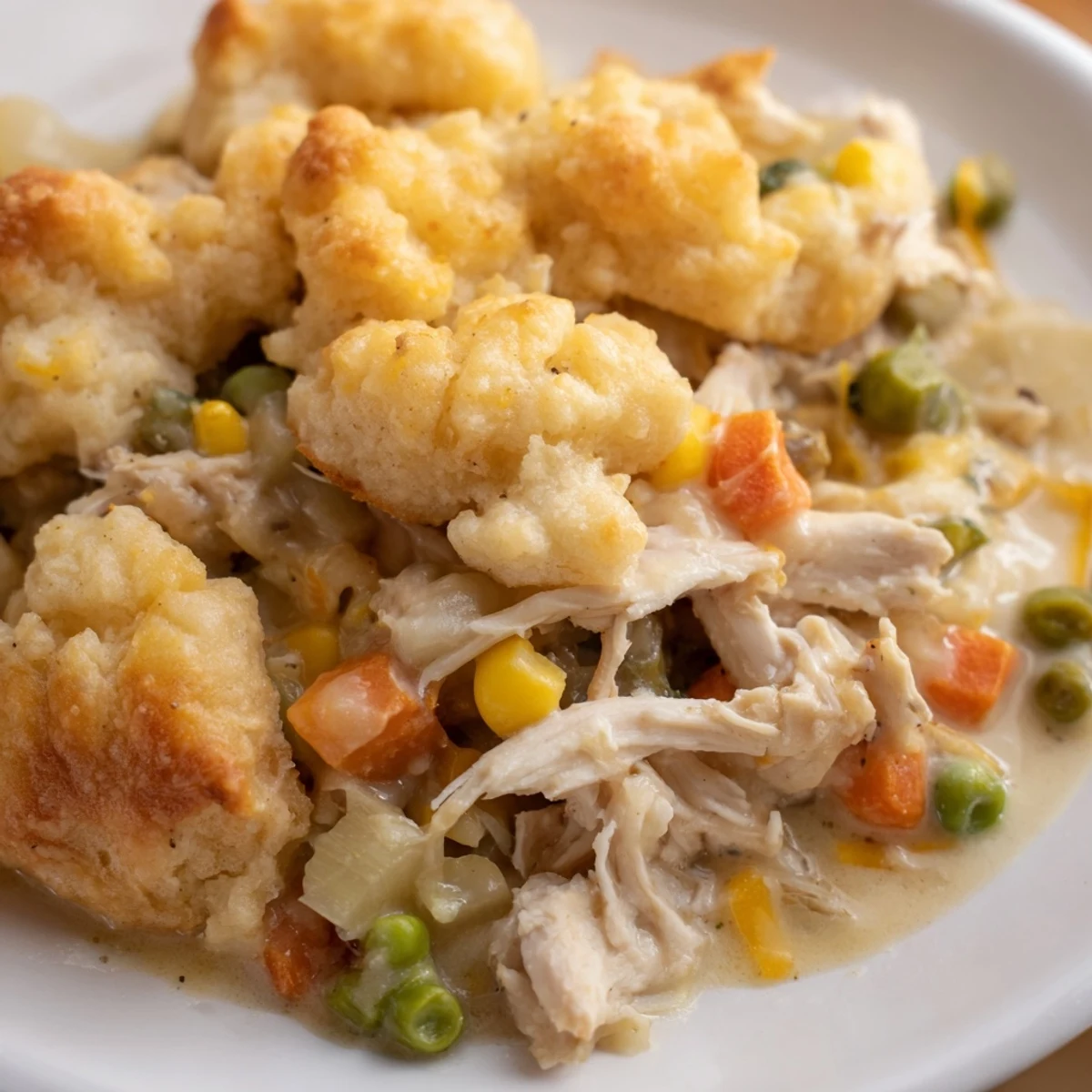 Imagine the aroma: warm spices and tender chicken in this delicious One-Pan Chicken Cobbler.