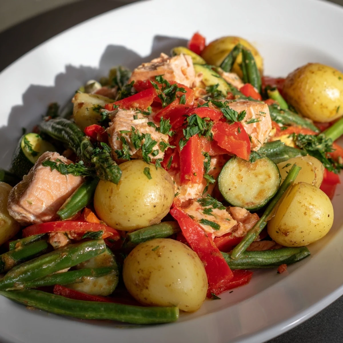 Salmon Potato Skillet Dish