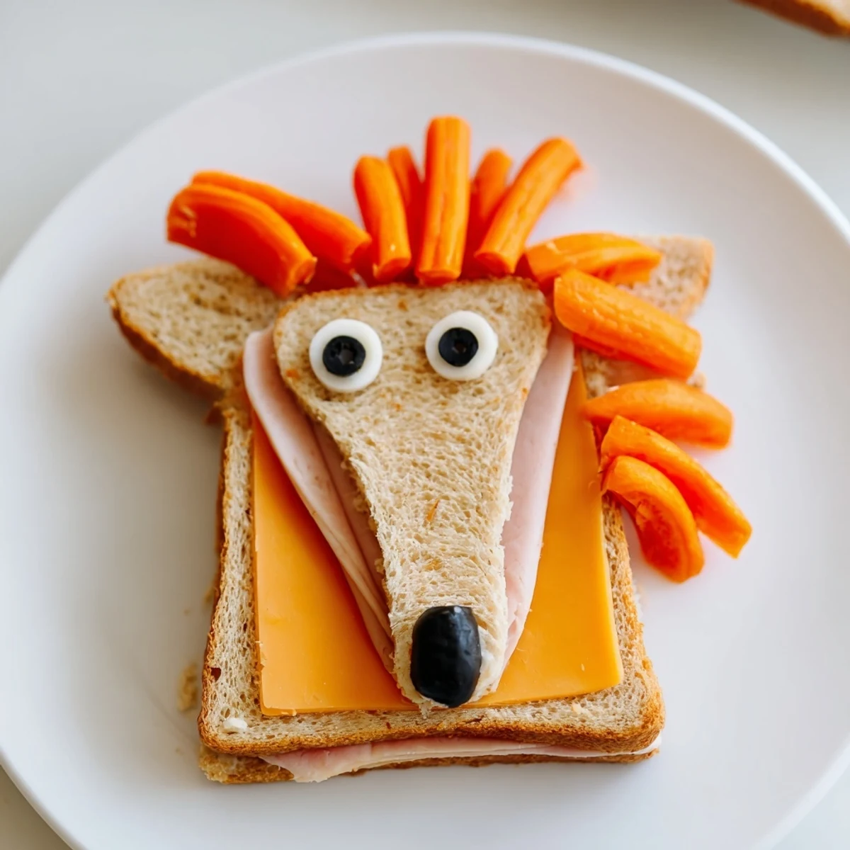Horse Head Sandwich cutouts: Playful sandwiches shaped like horses, ready for a fun kid's lunch.