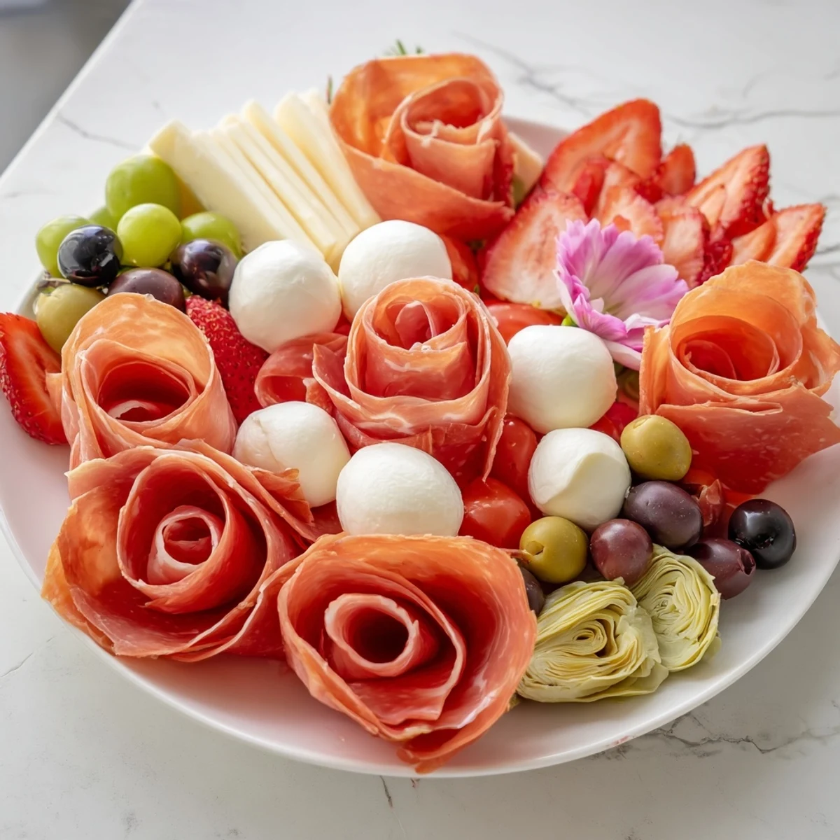Prosciutto Rose Bouquet Board