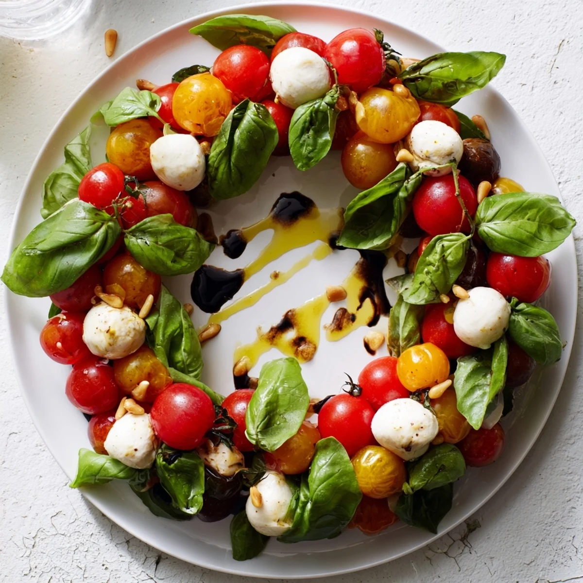 Cherry Tomato Basil Ring