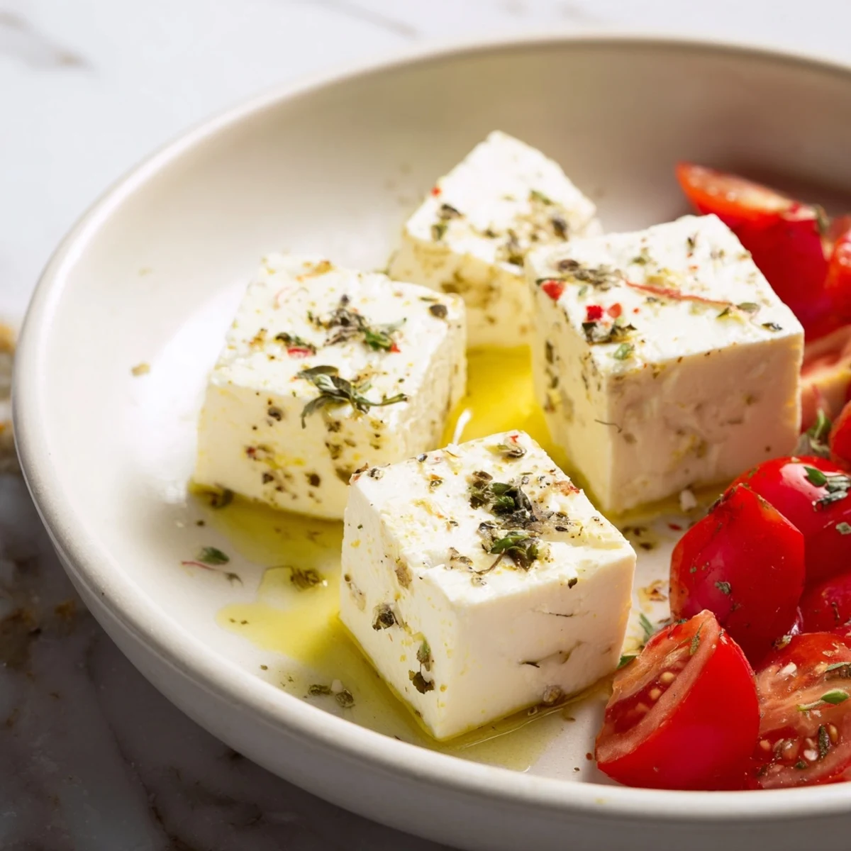 Vibrant overhead view of The Sun-Drenched Patio, overflowing with delicious Mediterranean appetizers and dips.