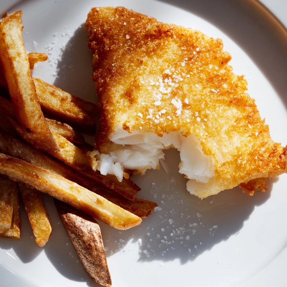 Picture this: perfectly cooked British fish and chips alongside a bowl of savory tartar sauce.