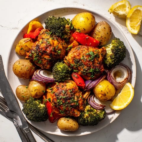 Vibrant Lazy Gourmet Chicken & Vegetable One-Pot with tender chicken and colorful veggies.  