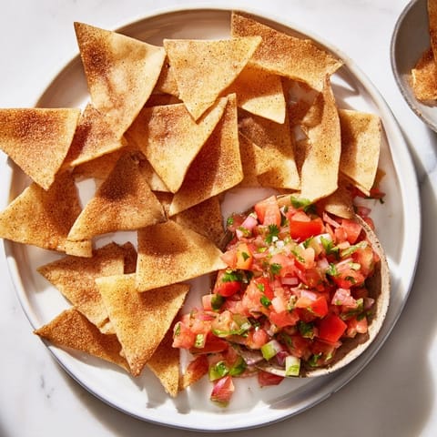 Air Fryer Tortilla Chips Salsa