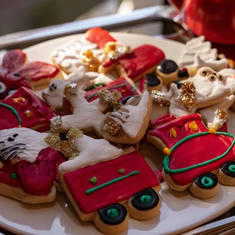 Santas Sleigh Cookie Display