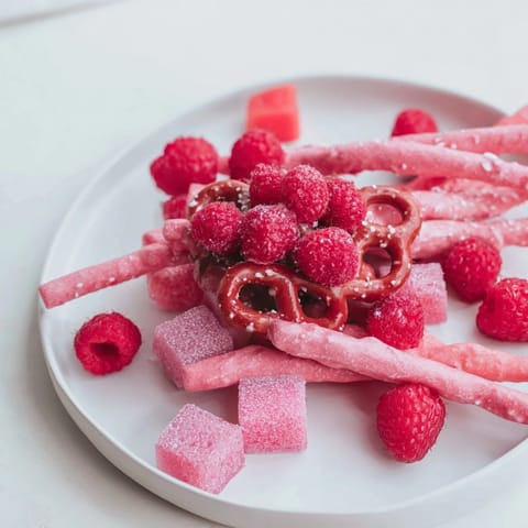 Pink and Blue Snack Board