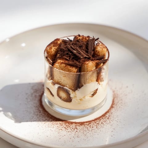 Delicious Countdown Tiramisu Shots: creamy and captivating individual desserts in clear shot glasses.