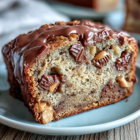 Peanut Butter Banana Bread Loaf