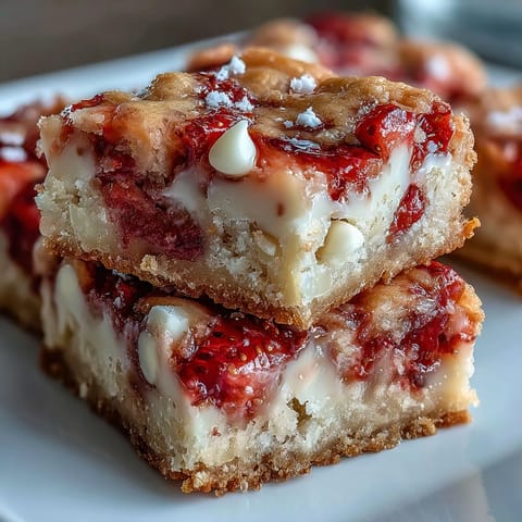 Strawberry White Chocolate Bars