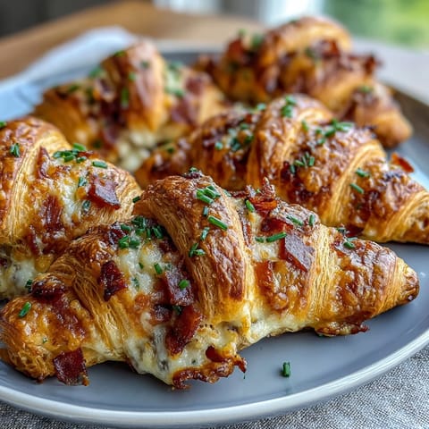 Ham Swiss Croissant Bake