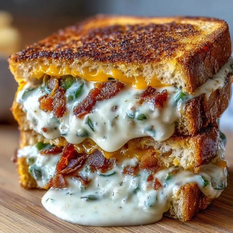 Spicy Jalapeño Popper Grilled Cheese sandwich, perfectly grilled golden brown and crispy.