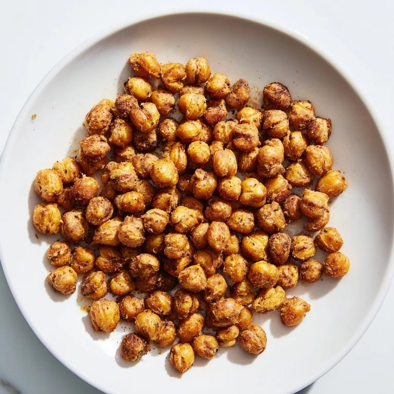 Homemade ranch roasted chickpeas: a healthy, crunchy snack, perfectly seasoned for optimal flavor.