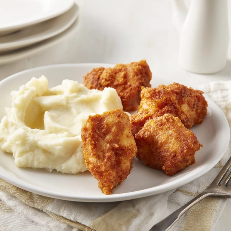 Easy Crispy Parmesan Chicken dinner: breaded chicken baked until golden brown perfection.