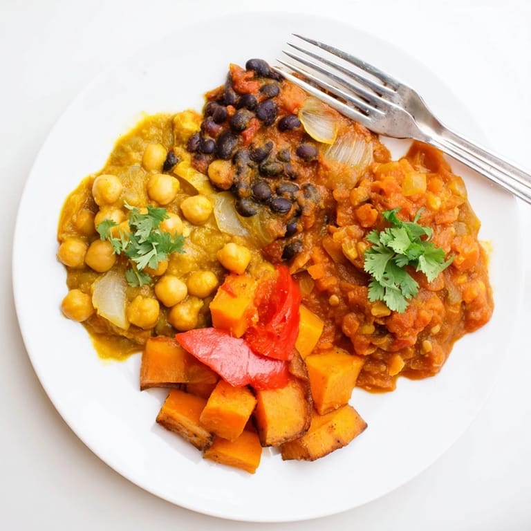 Delicious Indian Chickpea Curry simmered with spices, garnished with fresh cilantro for added freshness.