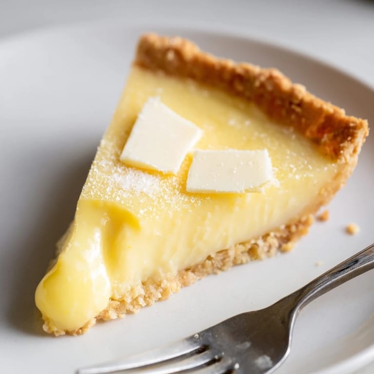 Savor the rich, custard-like texture of Water Pie, ideal with fresh berries.