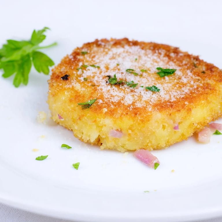 Enjoy these easy Depression-Era Ham & Potato Patties, a simple recipe perfect served hot with your favorite dipping sauce.