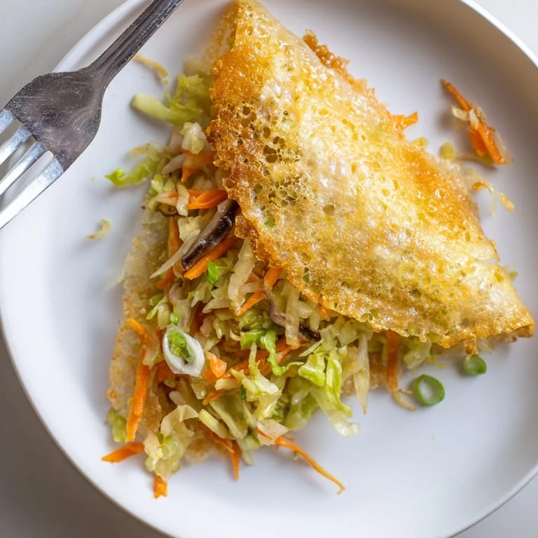 Close-up of freshly fried crispy rice paper dumplings, boasting ultimate crunch and delicious filling.