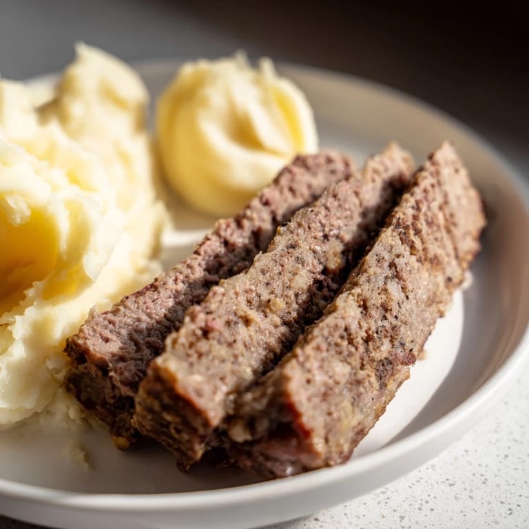 Close-up of hearty Scottish haggis: a textured meat mixture, steaming invitingly, perfect with root vegetable mash.