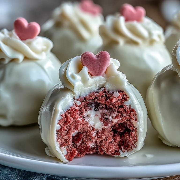 Celebrate Galentines with these charming cake pops, featuring pink velvet cake and creamy white chocolate coating.  