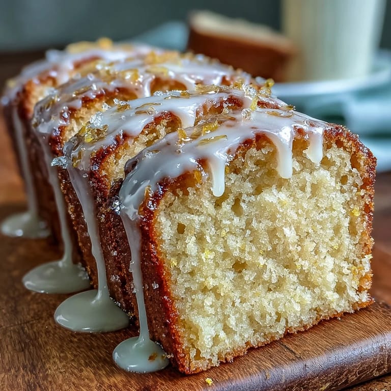 This Italian-inspired pound cake is infused with Limoncello and topped with a zesty lemon glaze, ideal for afternoon tea.