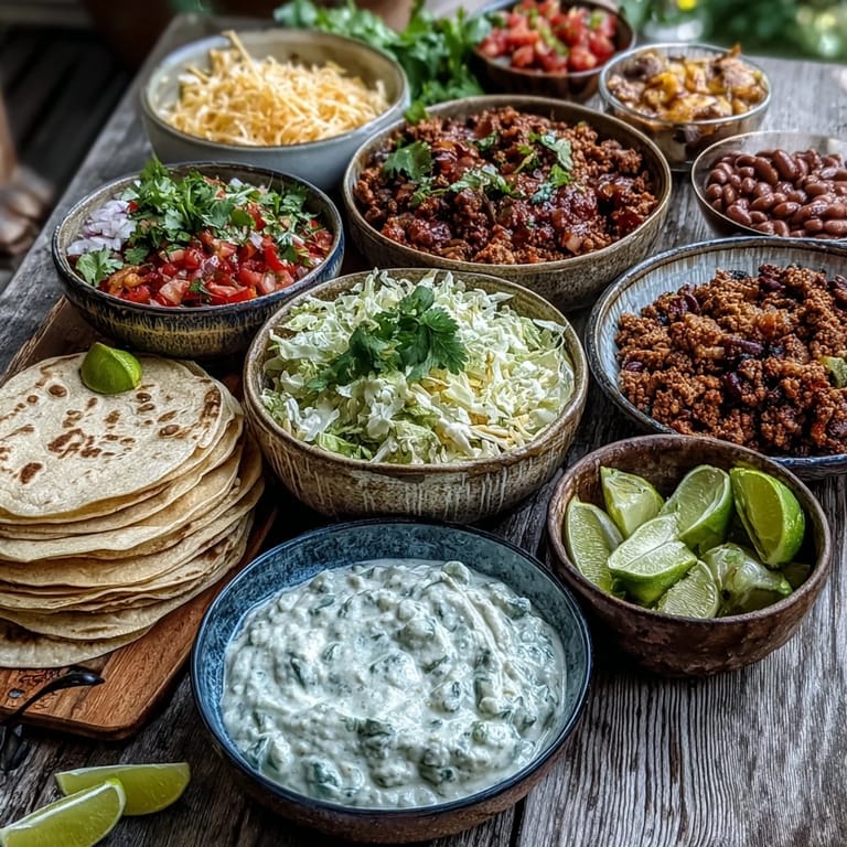 Taste the fun of this DIY Taco Bar for Outdoor BBQ, ready for grilling.