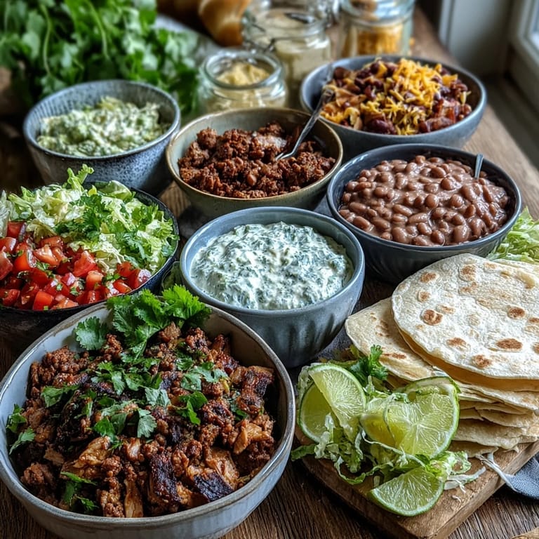 Assemble your perfect bite at this vibrant DIY Taco Bar for Outdoor BBQ.