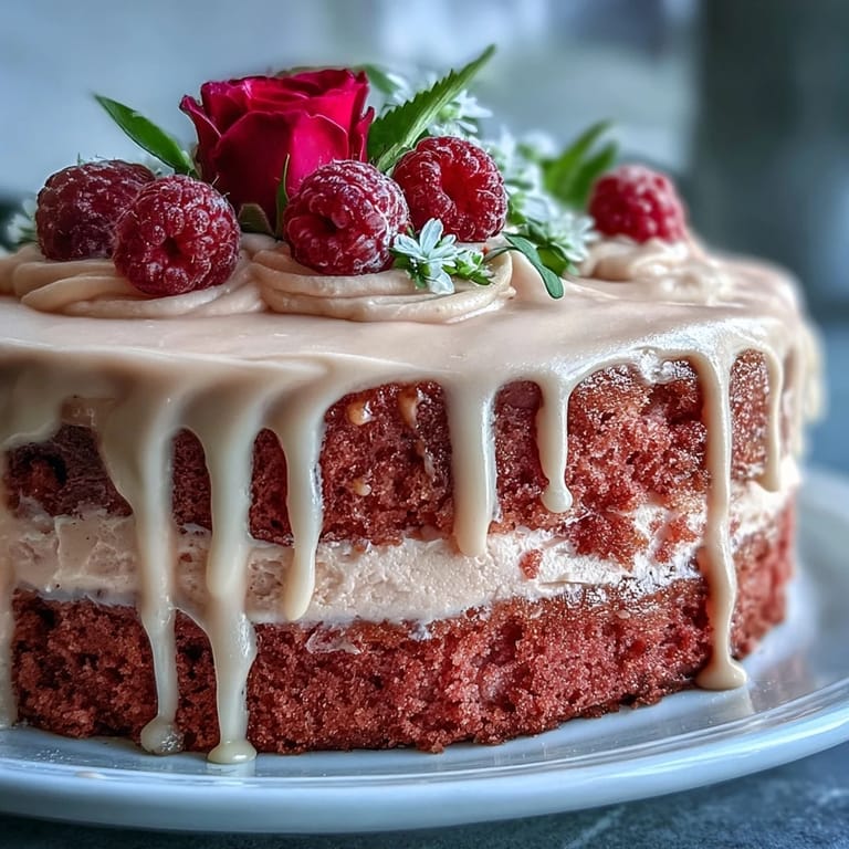 Decadent Bridal Shower Rosé Velvet Cake, perfect for a festive celebration.