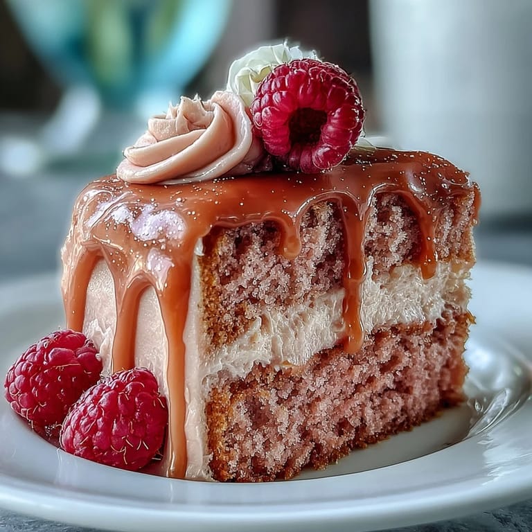 Delectable Rosé Velvet Cake, adorned with edible gold, ideal for a festive celebration.