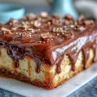 Gold drip graduation sheet cake with mortarboard topper, golden chocolate drips flowing down the sides.